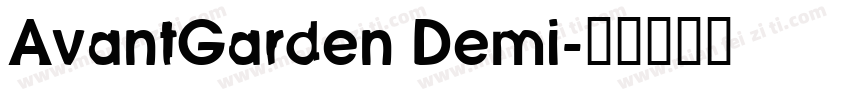AvantGarden Demi字体转换
